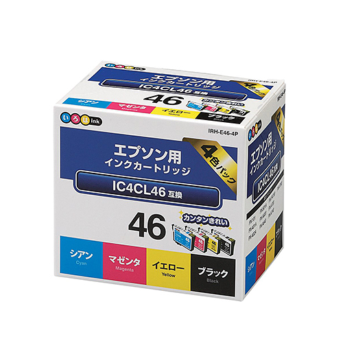 エプソンIC4CL46/IC4CL46A1互換インクカートリッジ | いろはインク